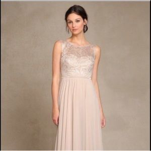 Jenny Yoo Bhldn Beige Sandstone bridesmaid dress